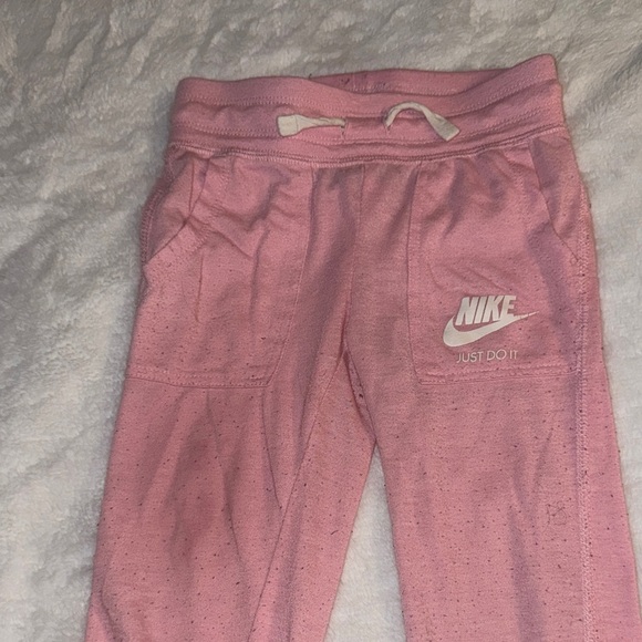 Nike 5 Kids Light Pink Sweatpants with White Logo - Picture 5 of 6